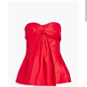 NWT NICHOLAS Strapless draped shantung top